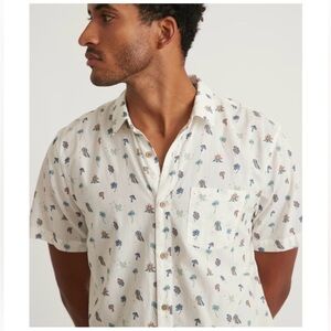 Marine Layer Trippy Icon Shirt - Off White (Size: Large)